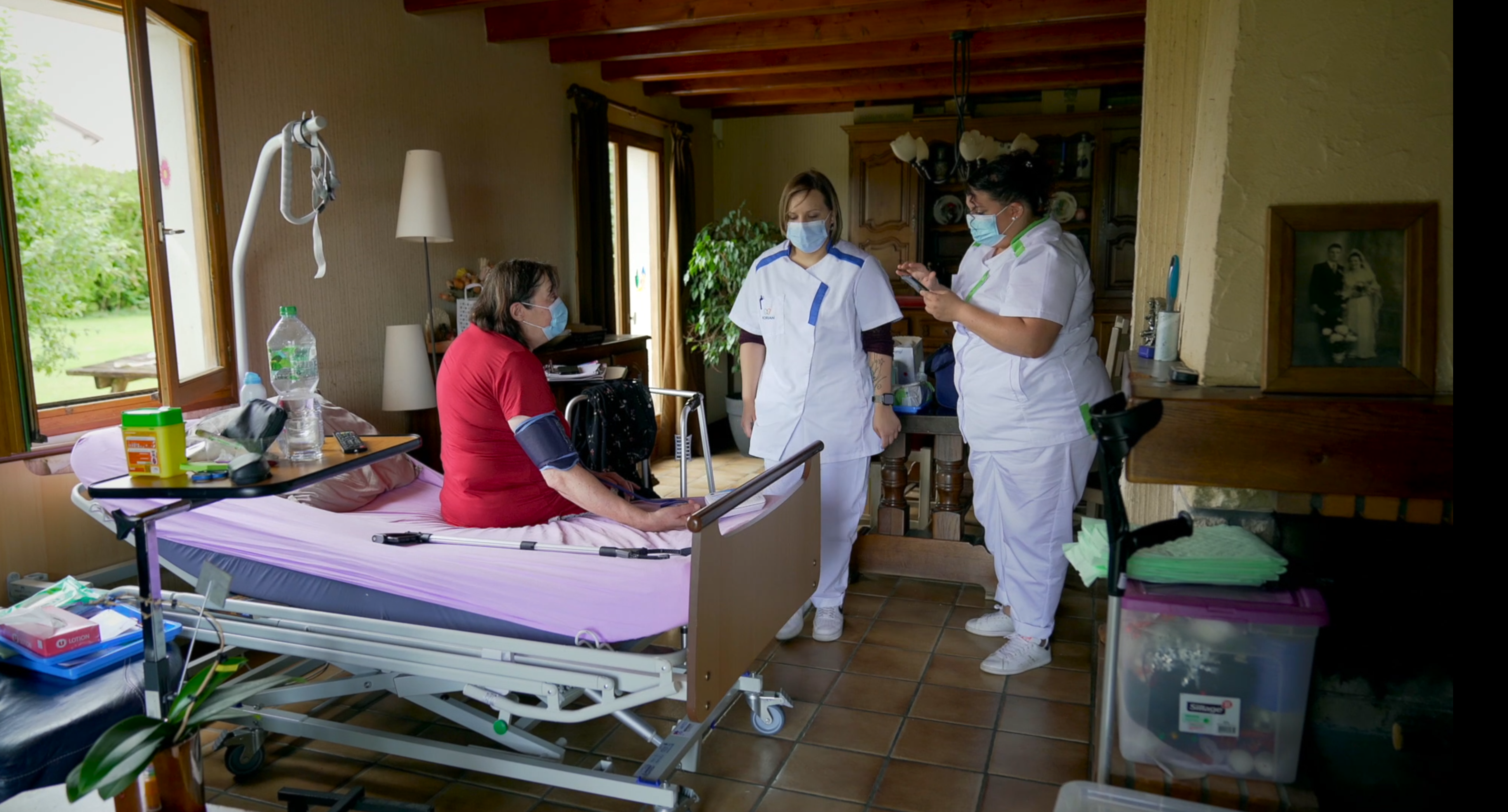 Soignants au domicile du patient